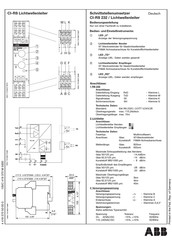 Abb CI-RS 232 Serie Manual De Operación