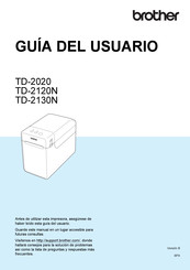 Brother TD-2020 Guía Del Usario