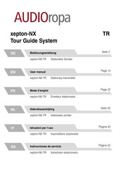 AUDIOropa xepton-NX TR Instrucciones De Servicio