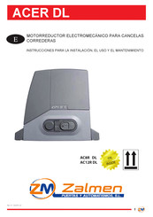 Zalmen AC12R DL Instrucciones Para La Instalación, El Uso Y El Mantenimiento