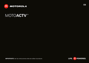 Motorola MOTOACTV Manual De Usuario