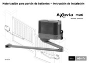 SOMFY Axovia multi Instrucción De Instalación