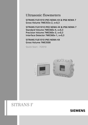 Siemens SITRANS FUS1010 IP66 NEMA 7 Manual De Usuario