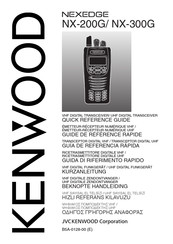 Kenwood Nexedge NX-200G Guía De Referencia Rápida