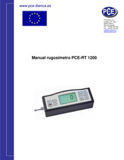 PCE PCE-RT 1200 Manual Del Usuario