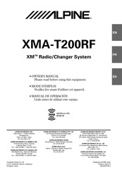 Alpine XMA-T200RF Manual De Operación