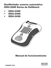 Defibtech DU-2400 Manual De Funcionamiento