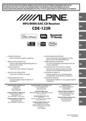 Alpine CDE-123R Manual De Operación