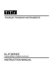 TTI EL-R Serie Manual De Instrucciones