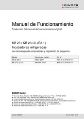 Binder 9120-0112 Manual De Funcionamiento