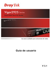 Draytek Vigor2925n Guía De Usuario