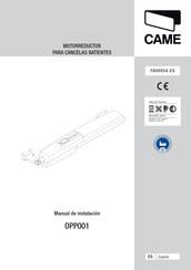CAME OPP001 Manual De Instalación