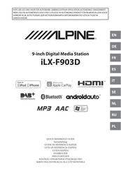 Alpine iLX-F903D Guía De Referencia Rápida