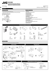 JVC KD-S35 Manual De Instalación/Conexion