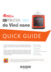 XYZ Printing da Vinci nano Guida Rapida