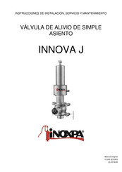 iNOXPA INNOVA J Instrucciones De Instalación, Servicio Y Mantenimiento