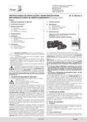 Rossi AS07 Instrucciones De Instalacion Y Manutencion