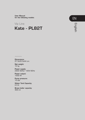 Lelit Kate-PL82T Manual Del Usuario