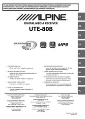 Alpine UTE-80B Manual De Instrucciones