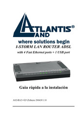 Atlantis Land I-STORM LAN ROUTER ADSL Guia Rapida A La Instalacion