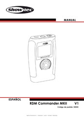 SHOWTEC RDM Commander MKII Manual Del Usaurio