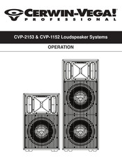 Cerwin-Vega CVP-2153 Manual De Operación