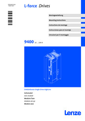 Lenze L-force 9400 E94ASHE Serie Instrucciones Para El Montaje