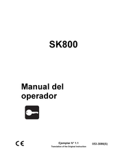 Ditch Witch SK800 Manual Del Operador