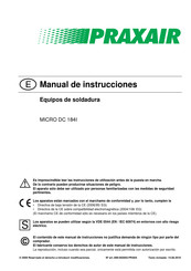 Praxair MICRO DC 184I Manual De Instrucciones