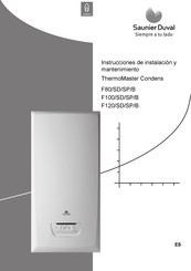 Saunier Duval ThermoMaster Condens F100/SD/SP/B Instrucciones De Instalación Y Mantenimiento