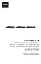 Bose Professional ControlSpace EX-4ML Dante Endpoint Guía De Instalación Y Funcionamiento