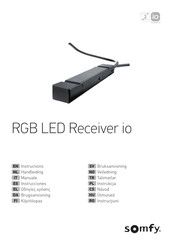 SOMFY RGB LED Receiver io Instrucciones