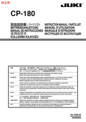 JUKI CP-180 Manual De Instrucciones