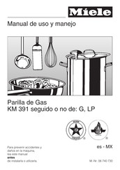 Miele KM 391 Manual De Uso Y Manejo