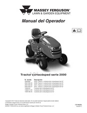 MASSEY FERGUSON 2000 Serie Manual Del Operador