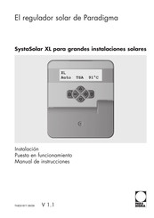 Paradigma SystaSolar XL Manual De Instrucciones