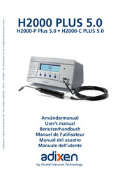 Adixen H2000-C PLUS 5.0 Manual Del Usuario