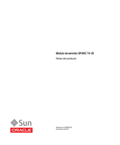 Sun Oracle SPARC T4-1B Notas Del Producto