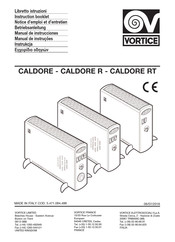 Vortice CALDORE R Manual De Instrucciones