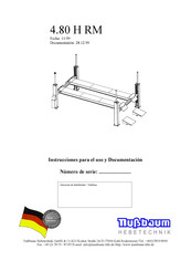 Nussbaum 4.80 H RM Instrucciones Para El Uso Y Documentación