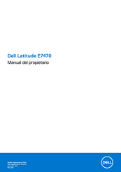 Dell Latitude E7470 Manual Del Propietário