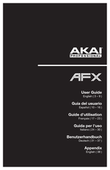 Akai Professional AFX Guia Del Usuario