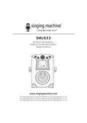 Singing Machine SML633 Manual De Instrucciones