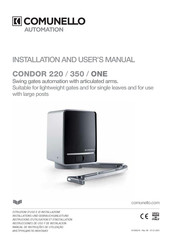 Comunello Automation CONDOR 350 Instrucciones De Uso Y De Instalacion