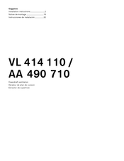 Gaggenau VL 414 110 Instrucciones De Instalación