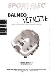 SPORT-ELEC BALNEO VITALITE Manual De Utilización