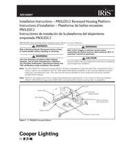 Eaton Cooper Lighting IRIS PN3LED12 Instrucciones De Instalación