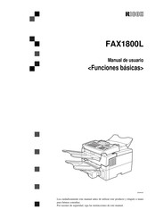 Ricoh FAX1800L Manual De Usuario