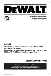 Dewalt DCF809 Manual De Instrucciones