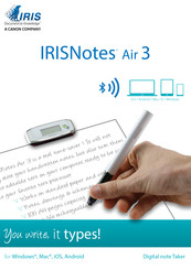 Canon IRISNotes Air 3 Guia De Inicio Rapido